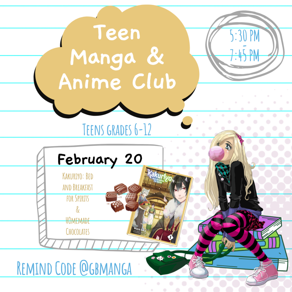 Winter 2024-2025 Teen Manga & Anime Club February